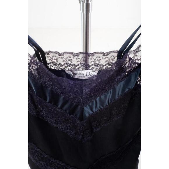Dior Vintage Satin & Lace Slip Dress - Picture 5 of 5